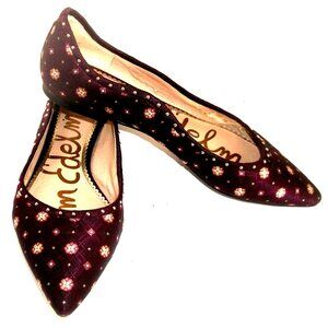 Sam Edelman Oriental-Ispired Studded Brocade Ballet Flats